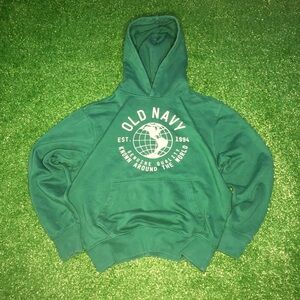 Green old navy streetwear hoodie